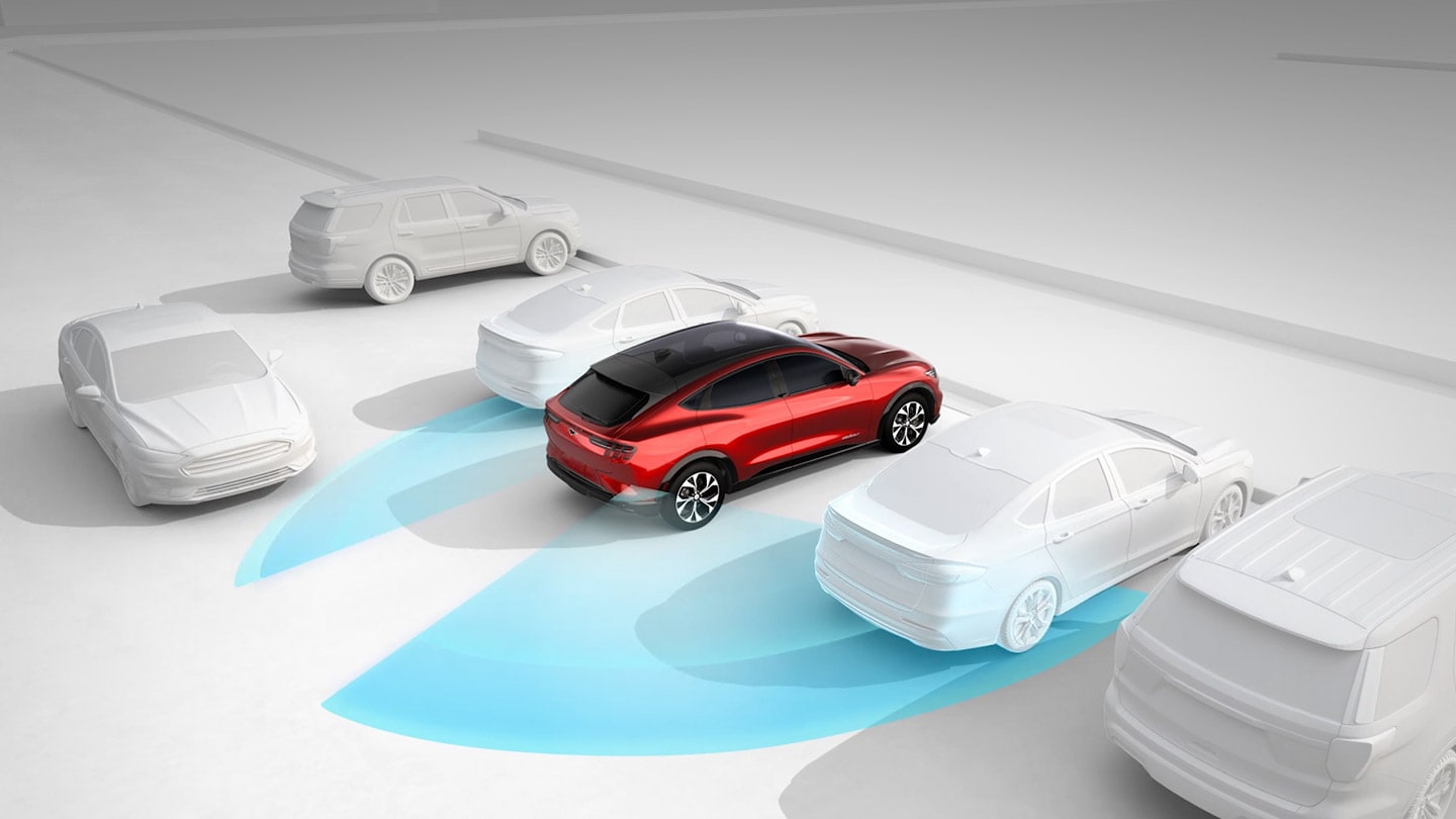 Ford Blind Spot Information System & Cross Traffic Alert schematic explanation